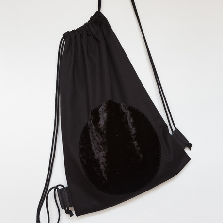 Black velvet bag